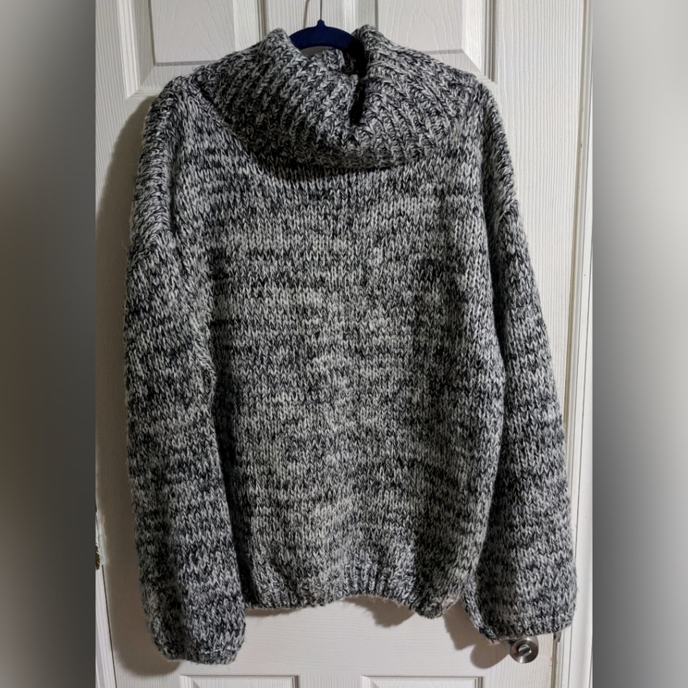 Adore Me Gray Sweater XL Oversized Cowl Neck Fall Cozy